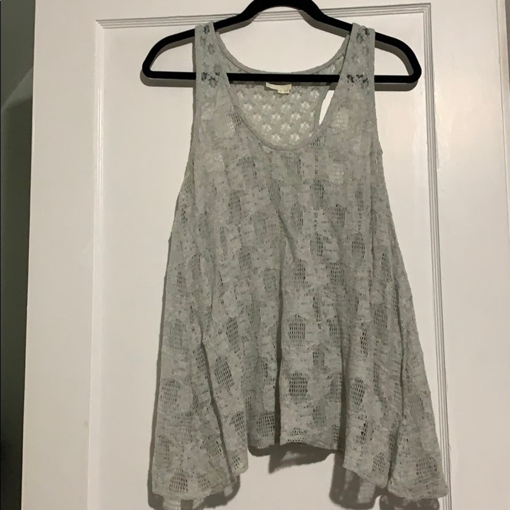NWOT Anthropologie lace tank Medium